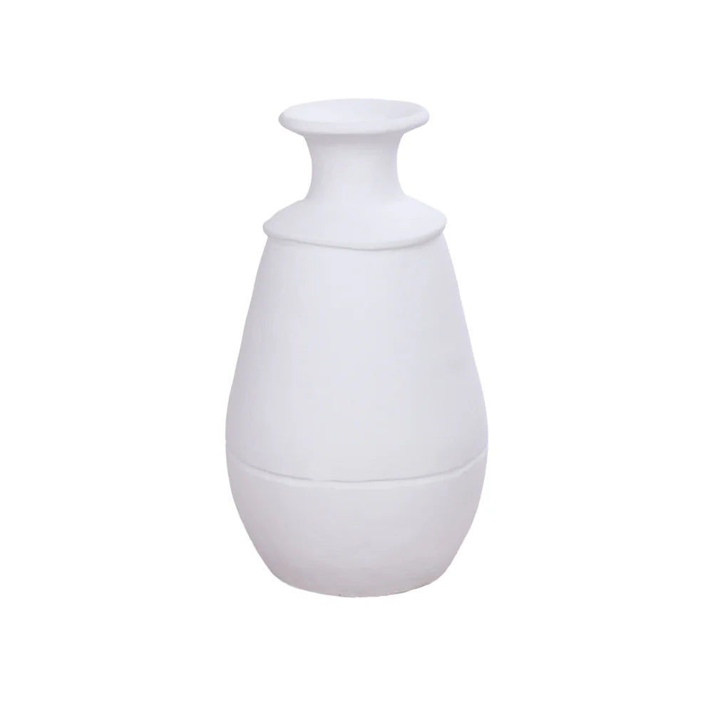 Awan | White Terracotta Vase