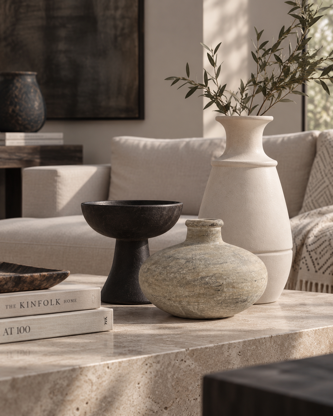 Awan | White Terracotta Vase