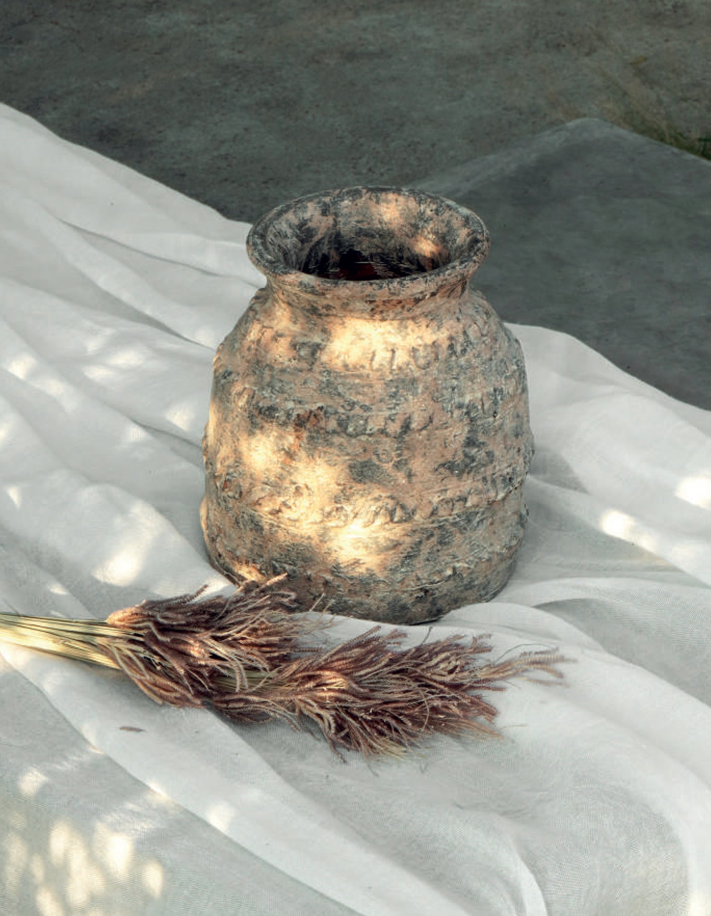 Nara | Textured Terracotta Vase