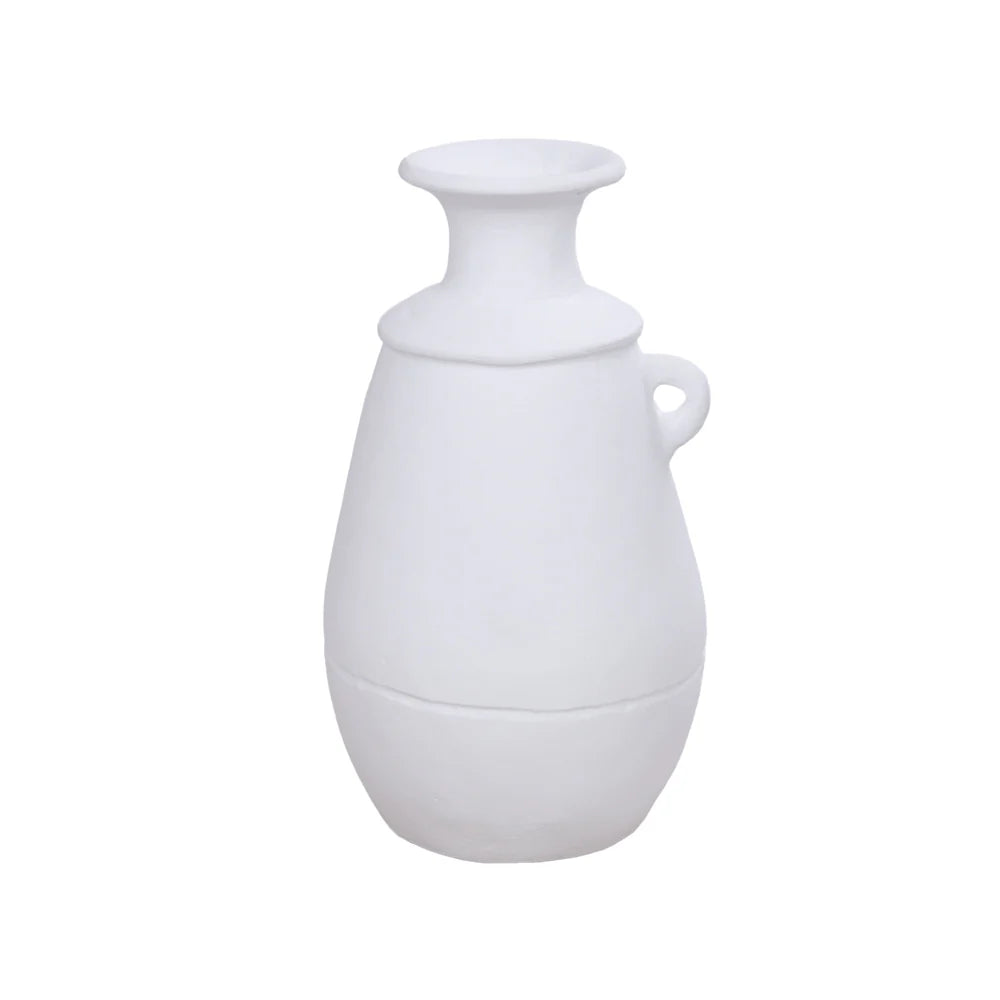 Awan | White Terracotta Vase