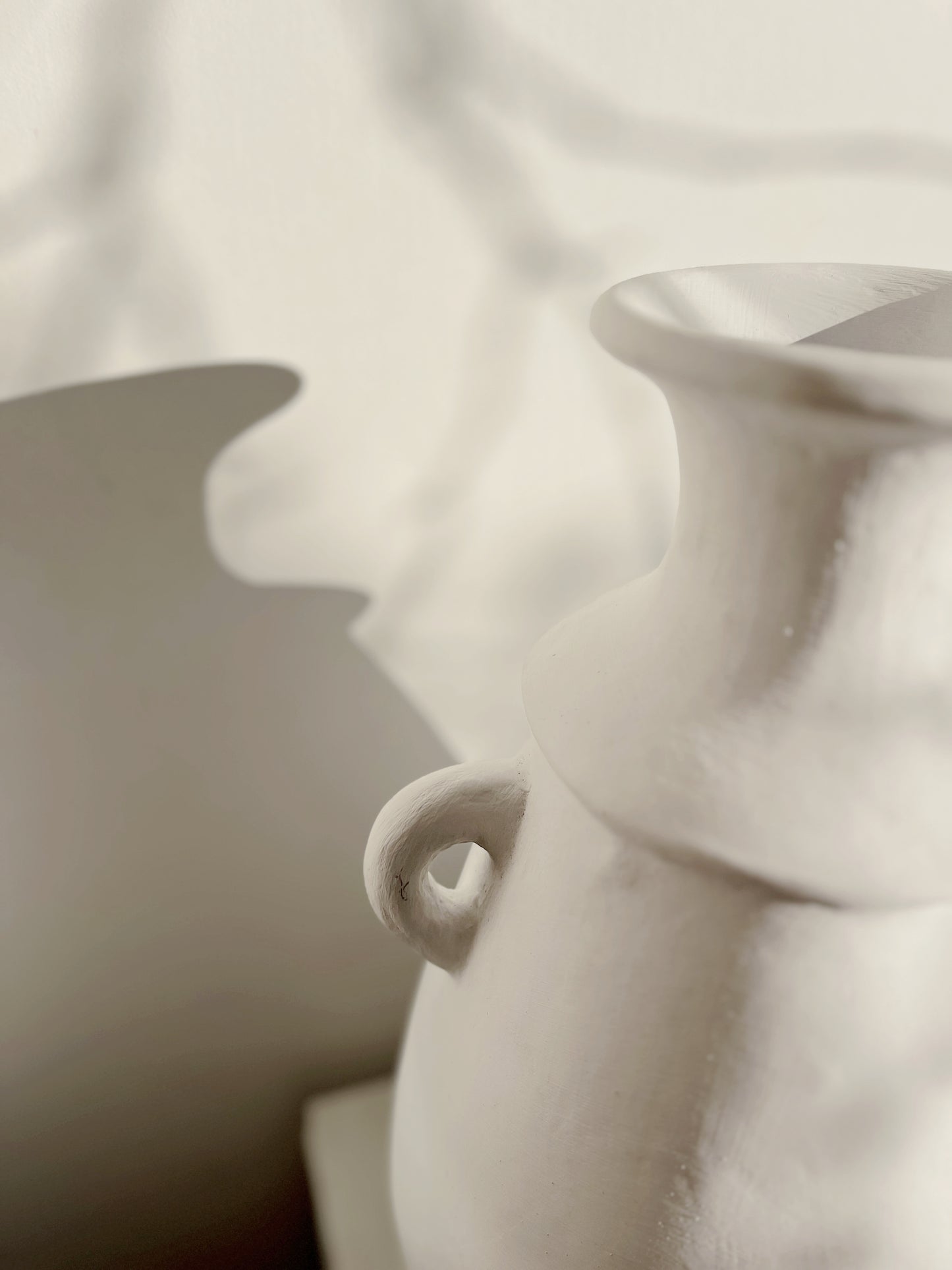 Awan | White Terracotta Vase