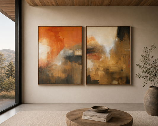 Where the Earth Remembers (Diptych)