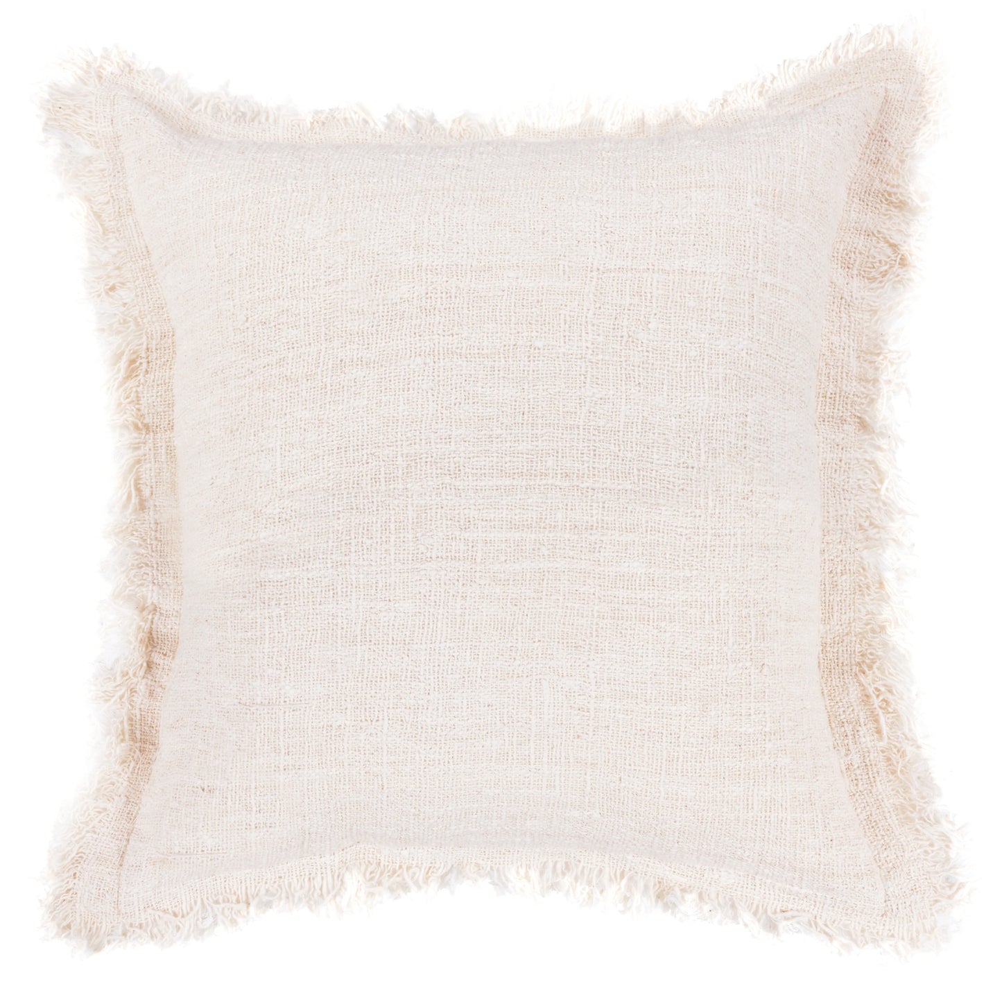 Ayuna | Natural Fray Edge Cushion Cover 55x55