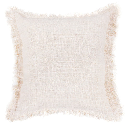 Ayuna | Natural Fray Edge Cushion Cover 55x55